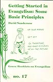 Getting started in evangelism : some basic principles
