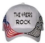 The 49ers Rock USA Flag / Checker Racing Hat / Baseball Cap