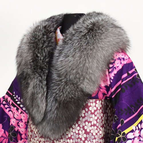 日本製SAGAブルーフォックスファーストール（ブルーフロスト）〔zu〕