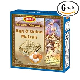 Osem Egg & Onion Matzah, 10.5-Ounce Boxes (Pack of 6)