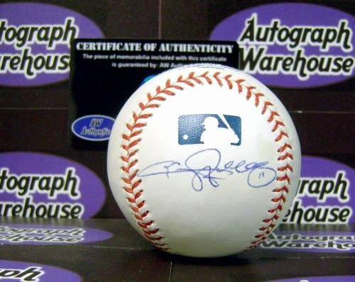 Jimmy Rollins Autographed/Hand Signed Baseball side panel (JSA)
