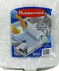 Rubbermaid White Twin Sink Divider Mat