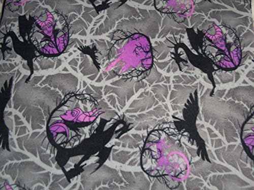 Disney Maleficent Aurora Sleeping Beauty Fleece Baby Blanket Hand Tied Pet Lap