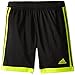 adidas Performance Tastigo 15 Shorts, Small, Black/Semi Solar Yellow