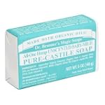 Dr. Bronner's Magic Soaps Pure-Castile Soap, All-One Unscented Baby-Mild, 5-Ounce Bars (Pack of 6)