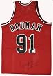 Dennis Rodman Signed Authentic Chicago Bulls Red Jersey - Authentic Celebrity Autographed