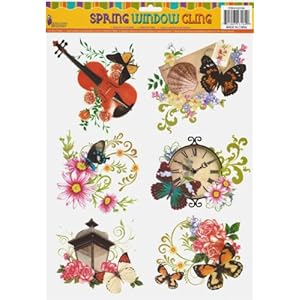 Flower Window Clings Spring Theme