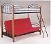 Delightful Twin/Full Convertible Futon Bunk Bed