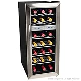 EdgeStar 21 Bottle Dual Zone Stainless Steel Wine Cooler - Stainless Steel
