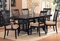 Hot Sale Dining Set Cappuccino Finish Sunset Collection