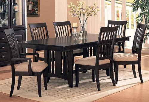 What Is The Price For Dining Table With Round Glass Top In Rich Cappuccino Coaster Avenueerdoges