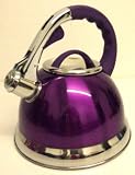 from Prima 3.5 LITRE STAINLESS STEEL WHISTLING KETTLE PURPLE Model 11146c
