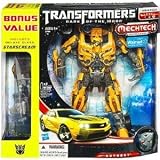 Transformers 3 Dark of the Moon Exclusive Leader Class Mechtech Action Figure Bumblebee Includes Deluxe Class Starscream Vehicle