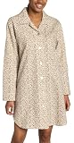 Anne Lewin Women s Super Boyfriend Lounge Shirt, Natural Cheetah, Small