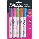 Sharpie Oil-Based Medium Point Paint Markers, 5 Fashion Colored Markers (1770459)