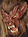 Morris Costumes Lone Wolf Full Over The Head Mask w/ Latex Front & Plush Fur Head Cover