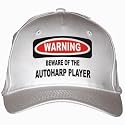 BEWARE OF THE AUTOHARP PLAYER White Hat / Baseball Cap