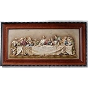Pack of 2 Joseph's Studio Renaissance Last Supper Framed Wall Plaques 15