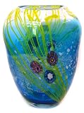 Hand Blown Murano Art Glass Vase with Certificate A53 51qcRqNseYL. SL160 Hand Blown Murano Art Glass Vase with Certificate A53
