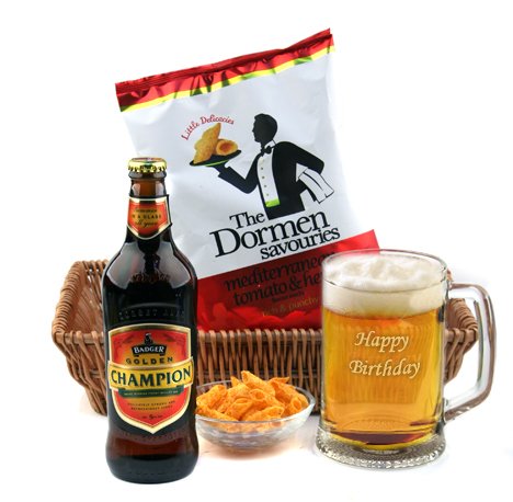 Birthday Beer with Beer Tankard and Savouries