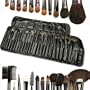 Beautify - Kit Pinceau Brosse Cosm�tique Maquillage avec pochette imitation cuir 24 pi�ces