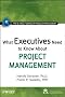 What Executives Need to Know About Project Management (IIL/Wiley Series in Project Management)