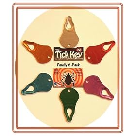 The Tick Key (TickKey) Tick Remover Family 6-Pack - Your Key to Reliable, Safe & Effective Tick Removal - Made in USA