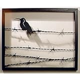 'Bird on a Wire' Steel Wall Art Sculpture