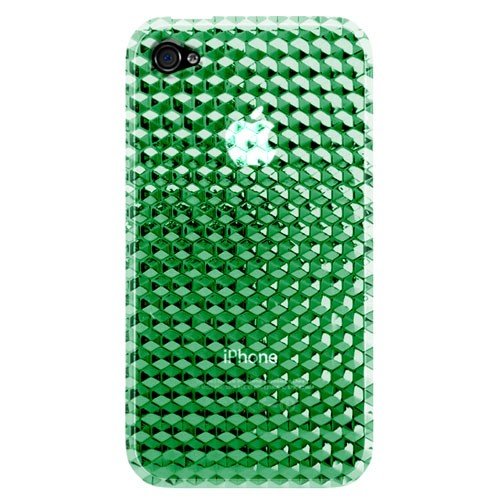 Invisible Shield Katinkas Hex 3D Soft H&uuml;lle f&uuml;r Apple iPhone 4 gr&uuml;n