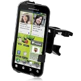 Wicked Chili VENT für Motorola Defy+ / Defy Plus Smartphone - Lüfter Autohalterung / Halter für Lüftungsschlitze - KFZ Halterung für die Lüftung (kompatibel mit Bumper & Case, 360 Grad drehbar)