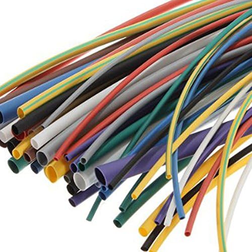 Tenflyer 55pcs Assortment Polyolefin H-type Heat Shrink Tubing Tube Sleeving Wrap Cable Wire Kit
