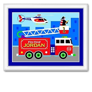 Olive Kids Heroes Large Framed Art- Gloss White Frame by Olive Kids