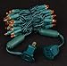 Novelty Lights 11ft 50 LED Amber Christmas Lights Outdoor/Indoor, 2.5