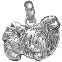Pekingese Dog Genuine Sterling Silver Hand Made Charm