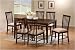 Kitchen & Housewares : 7pc Contemporary Style Cherry Finish Dining Table and Chair Set