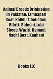 Animal Breeds Originating in Pakistan: Jamnapari Goat, Balkhi, Cholistani, Bibrik, Baluchi, Lohi Sheep, Waziri, Damani, Nachi Goat, Kaghani-