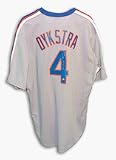 Lenny Dykstra Autographed New York Mets Gray Majestic Baseball Jersey Inscribed with 86 WS Champs
