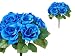 4 pcs Velvet Artificial Roses Wedding Bouquets - Bridal Flowers
