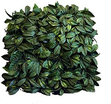 Greensmart Décor Artificial Lemon Leaf 20" x 20" Greenery Mats, Set of 4