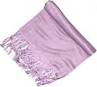 Men Muffler Silk Pashmina Gift for Daddy Handmade In India Purple 58 x 12.5 inches