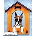 Boxer Doghouse Leash Holder (Brindle)