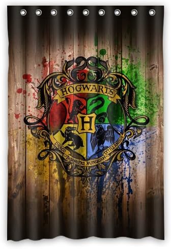 Harry Potter Hogwarts Wood Background Custom Personalized Waterproof Shower Curtain Bathroom Curtains Bath Curtain 48x72 inches