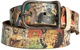 Leather Island Men's Buddha Tribute Belt