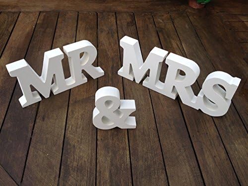 Large Size MR&amp;MRS Free Standing Wooden Letters for Wedding Decoration/Wedding Anniversary Gift