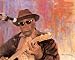 African American Black John Hooker Guitar Music Picture Art Print