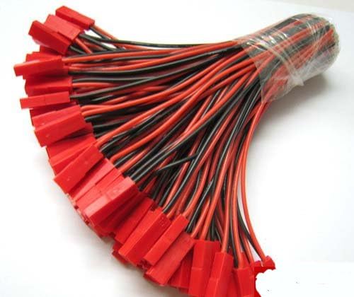 50 Pairs 100mm JST 2 Pin Connector Plug Lead Wire for Rc Lipo Battery Discharge Esc Bec Board Line Male & Female