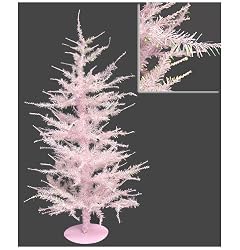 Whimsical Pink Laser Artificial Christmas Tree 24"