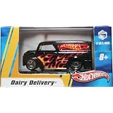 1:87 HO SCALE DAIRY DELIVERY (BLACK) Hot Wheels Vehicle & Acrylic Display Case by Hot Wheels