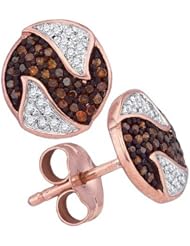 0.21CTW-DIA MICRO-PAVE EARRINGS