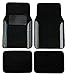 Premium Carpet 4PC Front & Rear Driver Passenger Floor Mats Cars Trucks Sedans SUVs (Baja Inca Two-Tone)